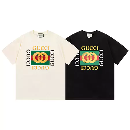 GUCCI Tシャツ240g高級コットン使用メンズ Tシャツ/レディース Tシャツ コットン Tシャツヘビーウェイトメンズ/レディース Tシャツ